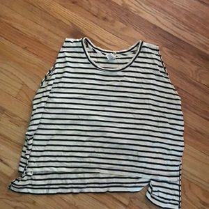 Black & white free people tank top